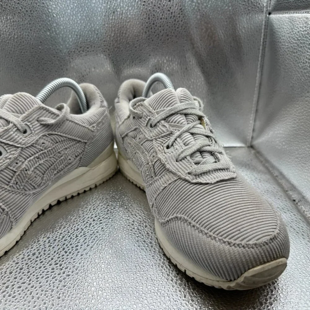 Size 9 Asics Gel Lyte 3 Womens Corduroy Oyster Grey Athletic‎ Sneaker 1202A076